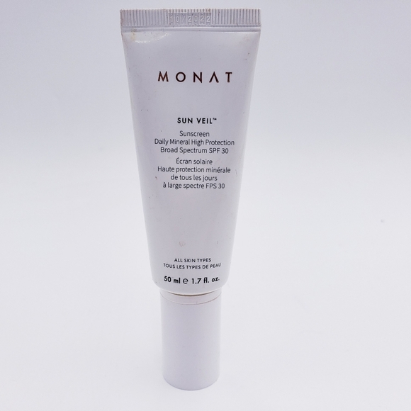 MONAT SUN VEIL SUNSCREEN Daily Mineral High Protection SPF 30 VEGAN - Picture 1 of 8